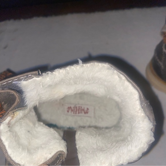 Mad Love Women's Wanda Shearling Style Boots Size 7.5 Brown Ankle Boot - Picture 4 of 6